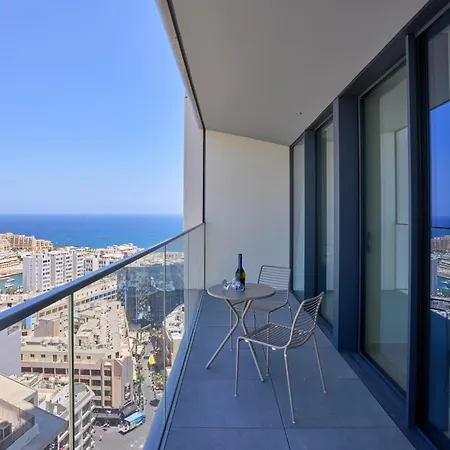 아파트 Chic 16th-floor With Stunning Sea Views Saint Julian's